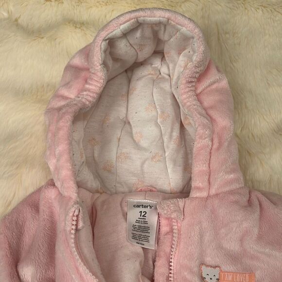 Simple Joys by Carter's Baby Girls' Fleece-Footed Jumpsuit Pram - Picture 6 of 9